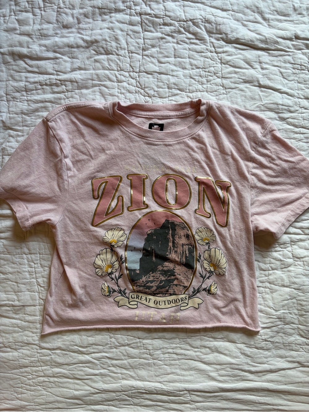 Zion Graphic Crop Tee